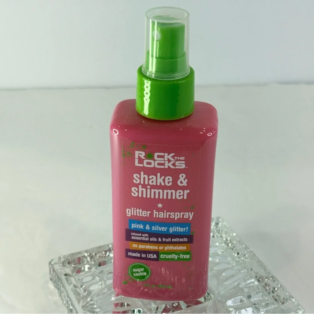 🆕 Shimmer Glitter Hairspray 💖 Pink & Silver Sugar Cookie 💖💖 5 oz